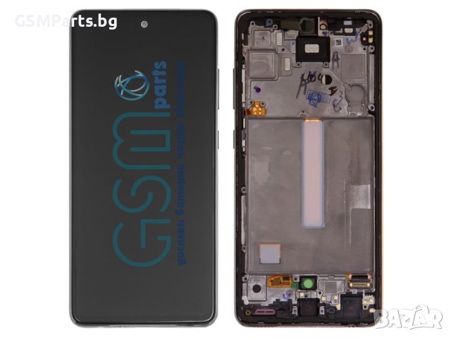 Дисплей + Рамка ЗА SAMSUNG GALAXY A52 ЧЕРЕН - OLED, снимка 1 - Резервни части за телефони - 40487885