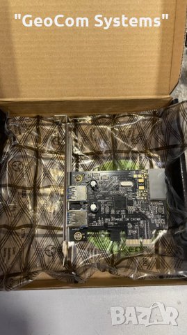 USB v.3.0 раширителна карта (PCI-Ex 1x, 2xUSB v.3.0), снимка 2 - Кабели и адаптери - 35954044