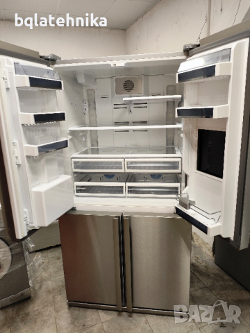 уникален иноксов хладилник с фризер, снимка 12 - Хладилници - 44638531