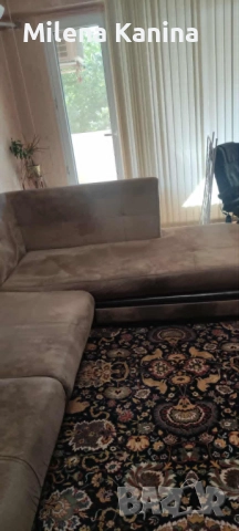 Разтегателен ъглов диван с функция легло, снимка 2 - Дивани и мека мебел - 51715991