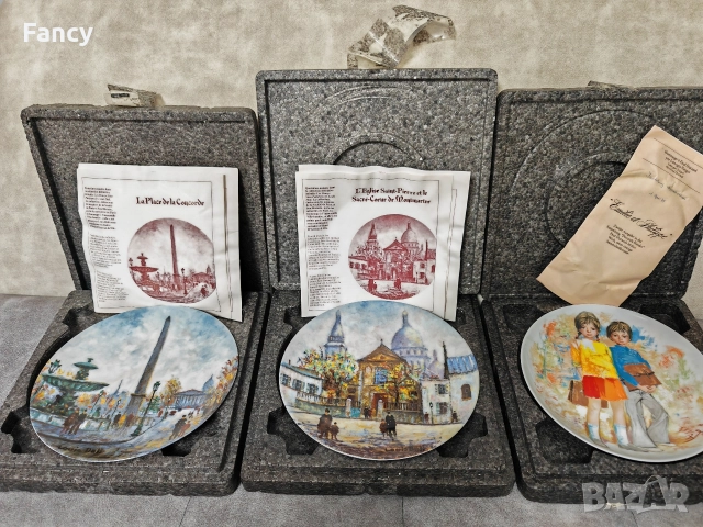 Колекционерски чинии 3 бр, снимка 6 - Декорация за дома - 52697037