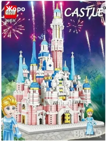 КОНСТРУКТОР ЗАМРЪЗНАЛОТО КРАЛСТВО"ВЪЛШЕБНИЯТ ЗАМЪКЪТ НА ПРИНЦЕСА ЕЛЗА" 139032, снимка 4 - Конструктори - 47493923