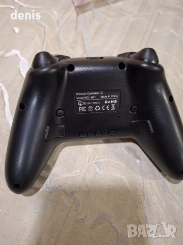Безжичен контролер, съвместим със Switch Lite/OLED/PC, Bluetooth, RGB, LED 9 цвята, регулируемо турб, снимка 6 - Аксесоари - 52871255