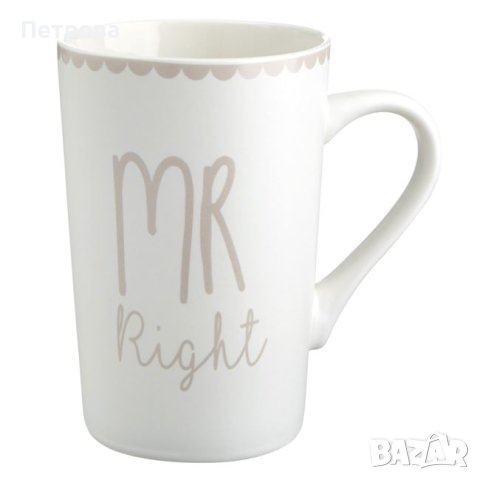 Чаши за кафе или чай "Mr. Right and Mrs. Always Right", снимка 3 - Чаши - 44164426