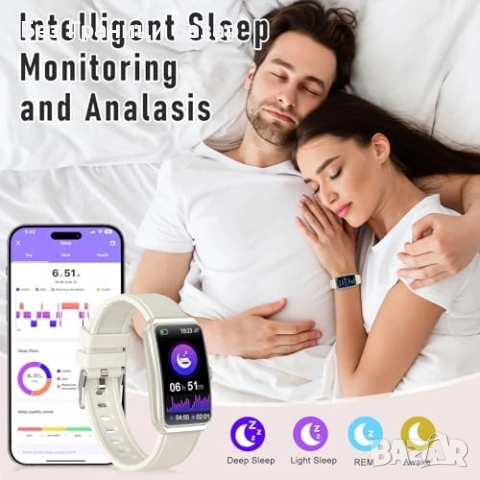 Нов Смарт часовник Фитнес тракер IP68, крачкомер калории, сън с оценка, GloryFit, снимка 3 - Смарт гривни - 53698700