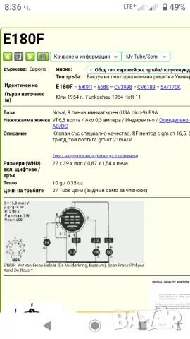 Нови радиолампи TESLA gold pin E180F.  , снимка 5 - Друга електроника - 47071625