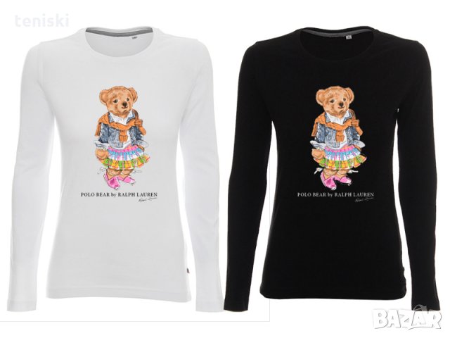  Дамска блуза Ralph Lauren Polo Bear принт Модели и размери , снимка 6 - Блузи с дълъг ръкав и пуловери - 34115012