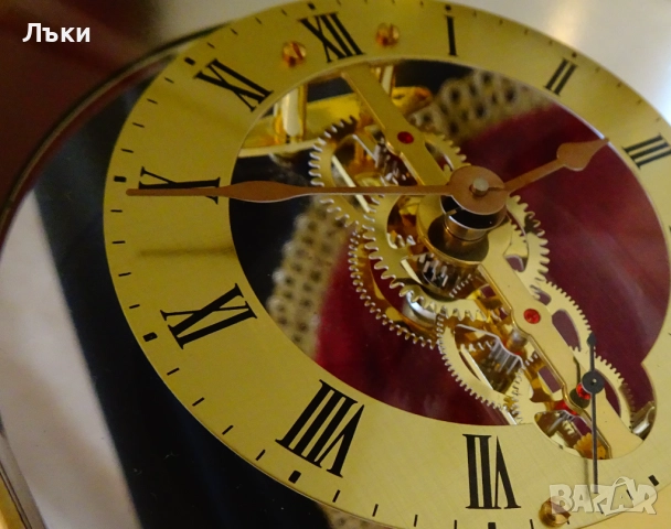 Кралски настолен часовник скелетон S.Haller. , снимка 3 - Антикварни и старинни предмети - 52553554