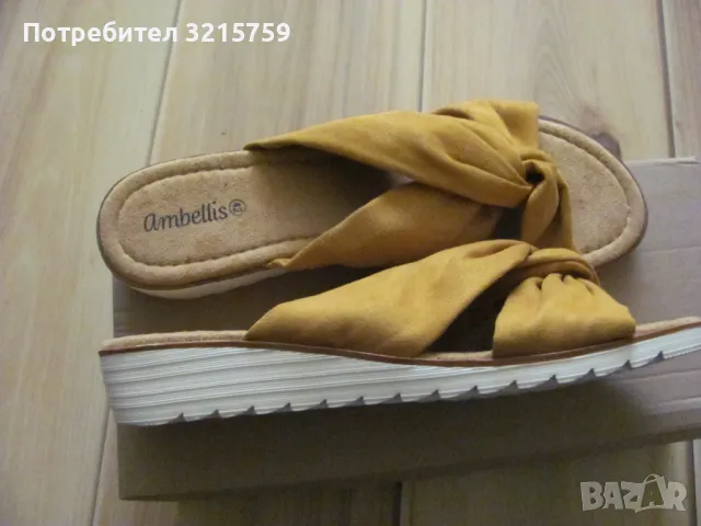 Нови Дамски немски чехли Ambellis номер 42, снимка 7 - Чехли - 50326206