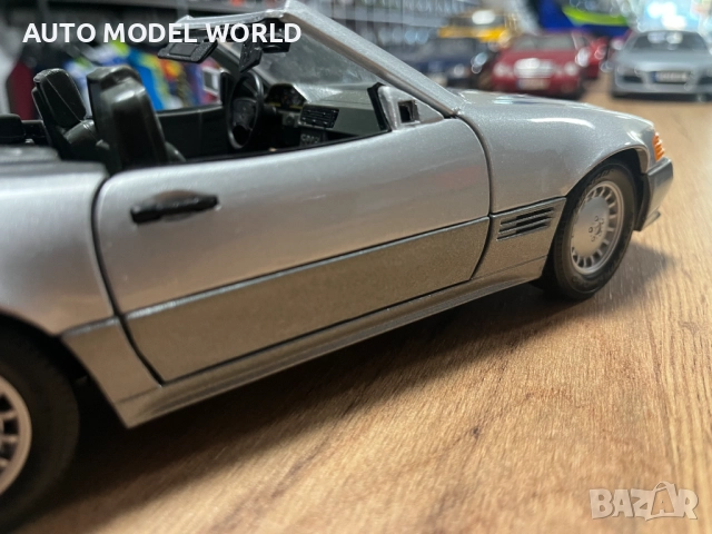 BBURAGO колекционерски модел MERCEDES SL500 ROADSTER 1992г. 1:18, снимка 3 - Колекции - 52793586