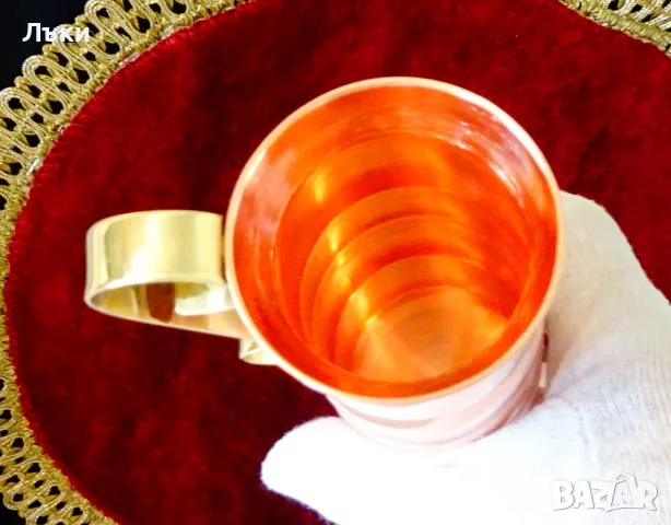 Медна чаша за вино,свръх масивна 320 гр. , снимка 2 - Антикварни и старинни предмети - 50276242