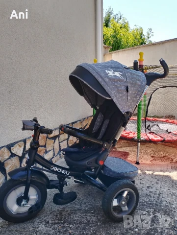 Детска триколка с музикално табло Byox Jockey Сиво

, снимка 1