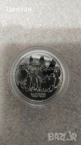 Сребърна монета,Ролинг Стоунс 2022г.