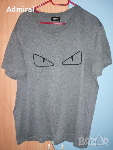 Оригинална мъжка тениска Fendi Made in Italy, снимка 2 - Тениски - 39442553