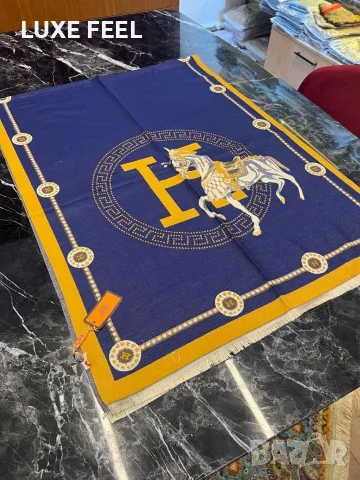 Gucci ⚜️ Hermes ⚜️ Louis Vuitton ⚜️ Дамски Кашмирени Шалове , снимка 12 - Шалове - 56046188