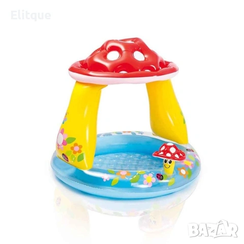 Надуваем басейн със сенник Гъбка - 1.02м х 89см - Intex, снимка 2 - Други стоки за дома - 53446450