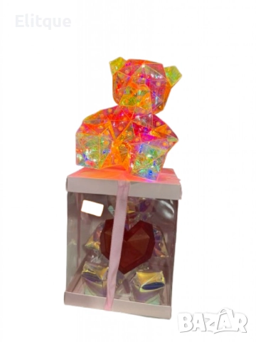 Светещо коледно мече с ефектен дизайн – празнична магия в кутия, снимка 10 - Подаръци за жени - 52832175