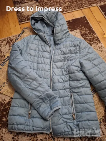 Дамско яке светло синьо М размер, снимка 5 - Якета - 47821311