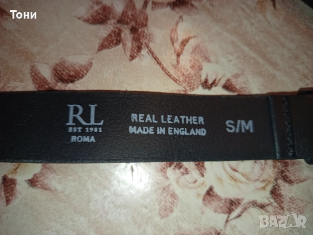 RL Нов Дамски Колан Изцяло от Естествена Кожа 105см, снимка 15 - Колани - 52777188
