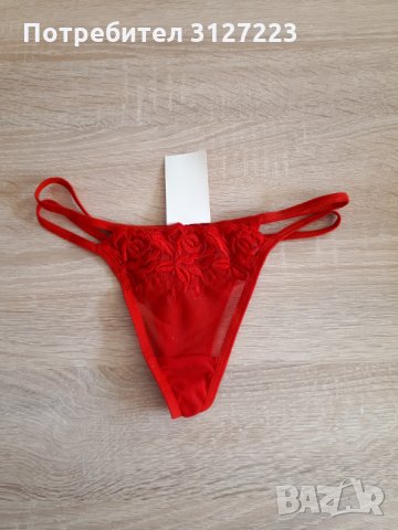 Нов корсет с жартиери и прашка в червено , снимка 3 - Бельо - 34641895