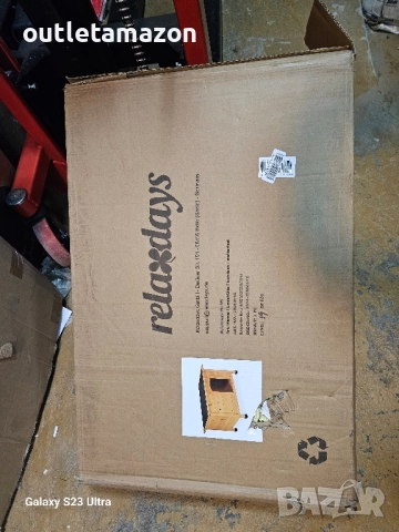 Кучешка къщичка Relaxdays, дървена къща, асфалтов покрив, устойчива на атмосферни влияния , снимка 9 - За кучета - 52556812