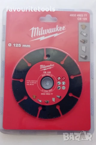 Диск карбиден MILWAUKEE за дърво, цветни метали и PVC 125х1.0х22.23мм, снимка 3 - Други инструменти - 51320689