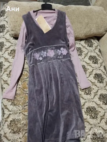 Комплект рокля и блуза, снимка 2 - Детски комплекти - 48131897