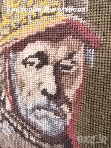 Гоблен "Човекът със златния шлем" , снимка 2 - Гоблени - 49120976