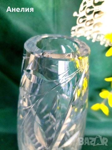 Кристална ваза масивна , снимка 3 - Вази - 53214452