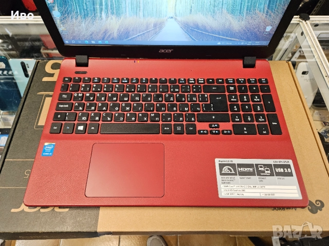 15,6" лаптоп ACER Aspire ES 15 С кашон и оригинално зарядно. Преинсталиран, готов за употреба. Windo, снимка 5 - Лаптопи за дома - 52365995
