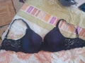 Черен сутиен с оттенък и дантела М, снимка 2
