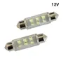 LED крушки 12V 6 SMD 2 броя за интериор, снимка 1