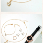 Комплект Дамски моден кварцов часовник+бижута,10 артикула в кутия, снимка 3