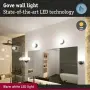 Черен LED аплик Paulmann 71074 Gove, 5 W, 400 lm, 3000 K, IP44, снимка 5