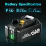 Съвместима батерия BATTOOL 18 V, 5 Ah за инструменти Makita, снимка 5