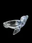 Колекционерска кристална фигура Тюлен "Cristal de Sèvres" – Франция, подпис , снимка 1