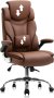 Ергономичен офис стол с мека седалка и облегалка YMS-6002-BR, снимка 1 - Столове - 41040663