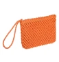 Дамска сламена чанта, Оранжев, 25x4x14.5 см., снимка 1