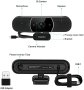 Нова 3в1 Уебкамера - 2K HD USB C уебкамера с микрофон/Високоговорител, снимка 2