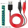 Нова тестова сонда преходник от USB към кабели със захващащи скоби тип „крокодил“ за мултицет кола, снимка 7