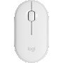 Мишка Безжична Logitech M350S Pebble 2 910-007013 1000dpi 3btn Оптична TONAL WHITE Silent Touch Tech, снимка 1 - Клавиатури и мишки - 42513921