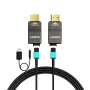 Нов RUIPRO 8K HDMI 2.1 кабел с оптичен кабел, брониран, подвижен, 48Gbps, 20 метра, снимка 1