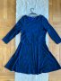 Дамска синя рокля размер М, снимка 1 - Рокли - 35979242