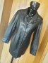 Черно кожено сако-манто-яке SoHo New York от еко корава кожа L, снимка 1 - Палта, манта - 34605010