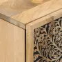 vidaXL Страничен шкаф 40x33x75 см манго масивно дърво, снимка 6