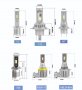 Качествени LED крушки V9-H1,H3,H4,H7,H8,H11,HB3,HB4- к-т/2бр/, снимка 13