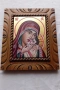 Дърворезбована рамка с иконопис Св.Богородица " Касперовска ", снимка 1