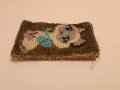 Старо портмоне кесийка,стъклени мъниста коте, снимка 8