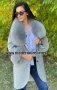 Дамско луксозно палто кашмир вълна и лисица код 82, снимка 1 - Палта, манта - 34321739