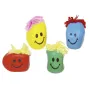 5647 Антистрес играчка за стискане и мачкане Балон лице с косичка, снимка 3